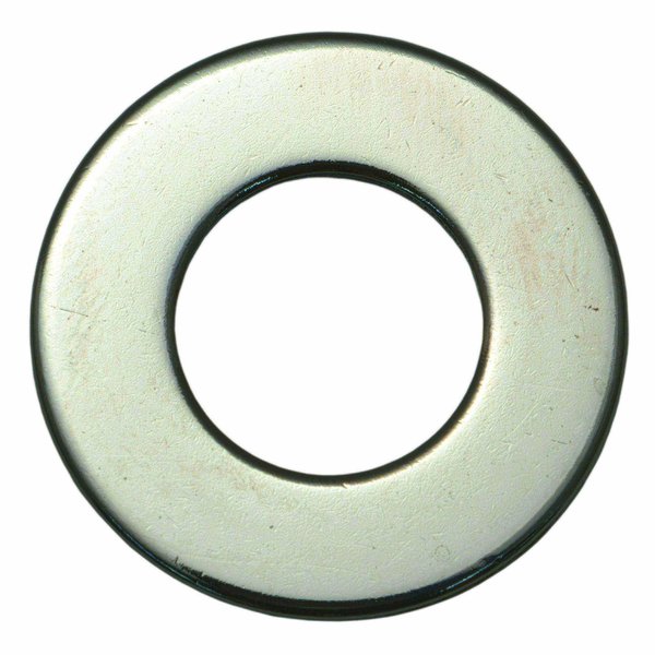 Midwest Fastener Flat Washer, For Screw Size 7/16" , Steel Chrome Plated Finish, 10 PK 74354